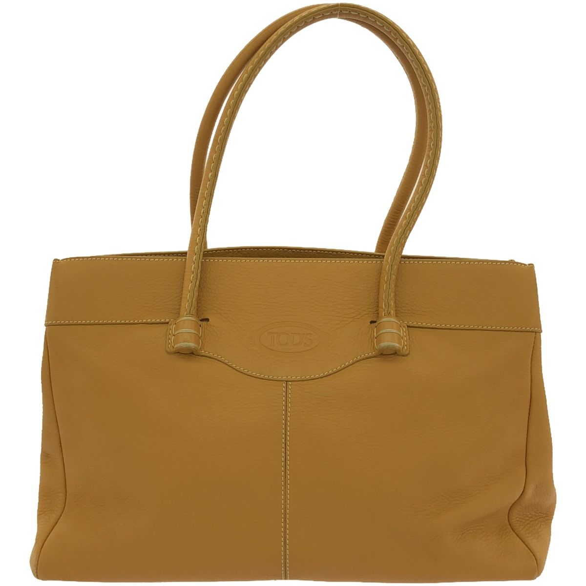 TOD'S トッズ モカシーノ レザートートバッグ キャメル - メルカリ