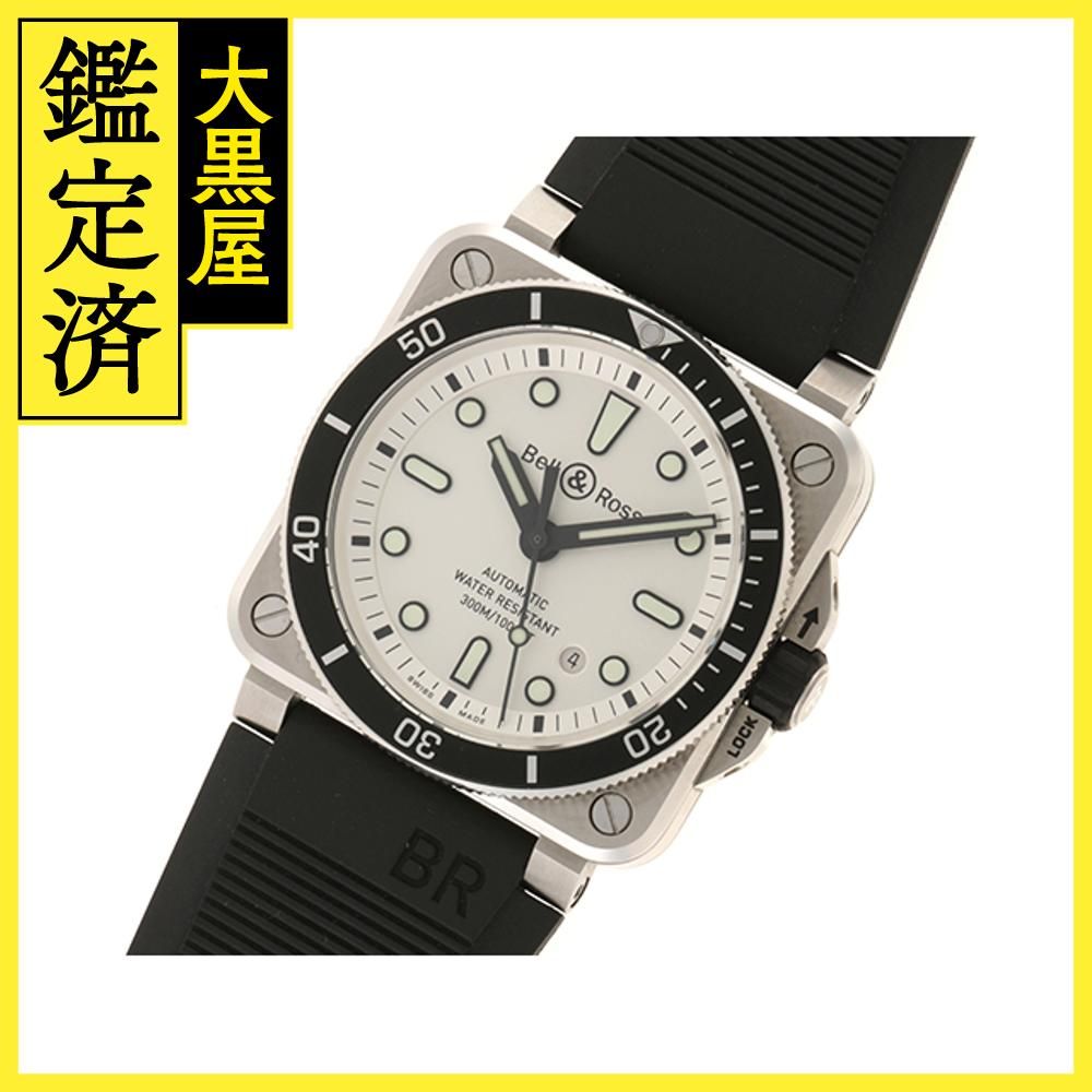 BELL & ROSS ベル＆ロス ダイバーホワイト ラバー【436】 www