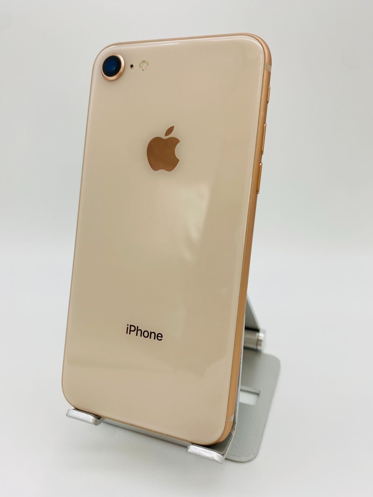130 iPhone8 64GB ゴールド/シムフリー/大容量2300mAh 新品バッテリー 