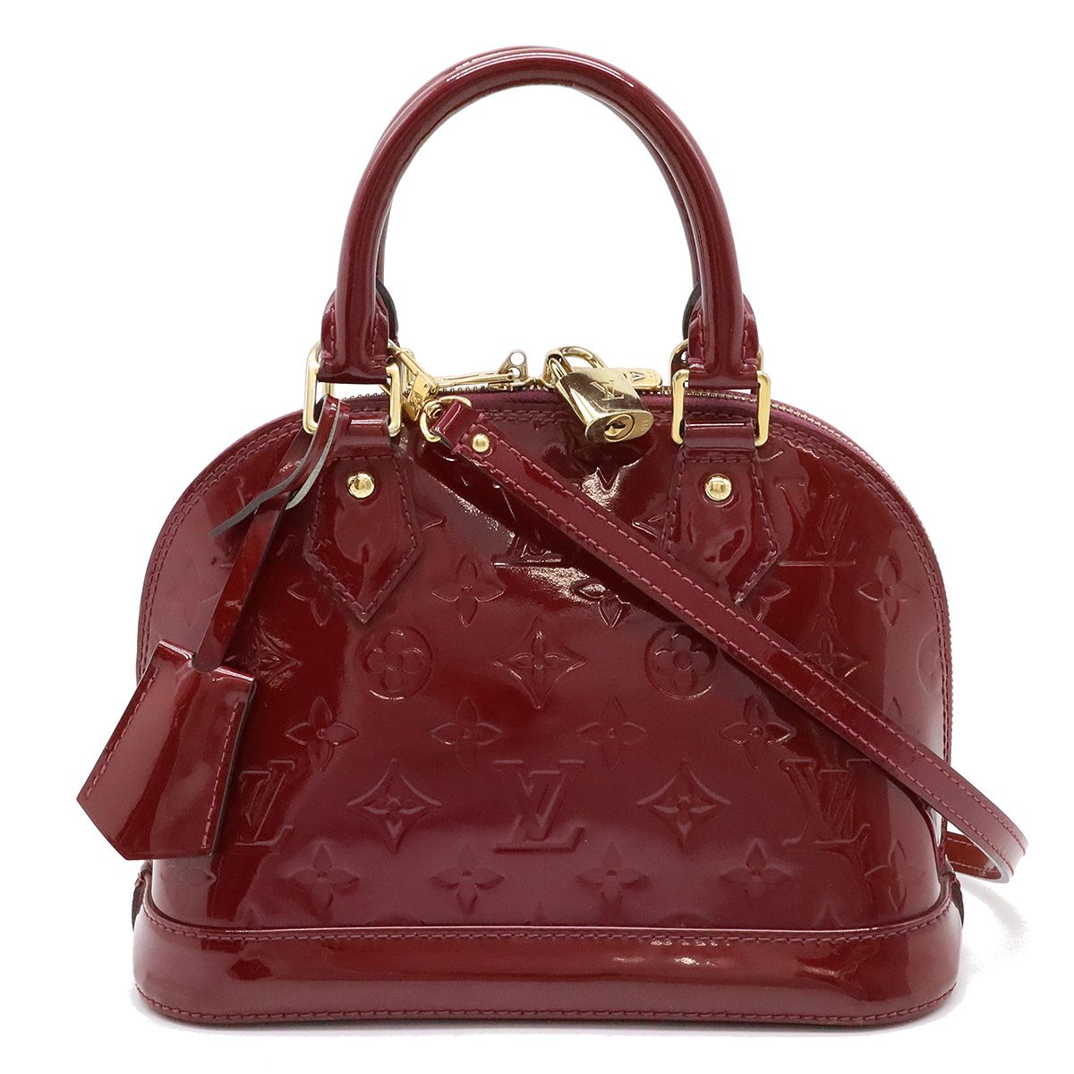 LOUIS VUITTON ルイ ヴィトン モノグラムヴェルニ アルマBB  