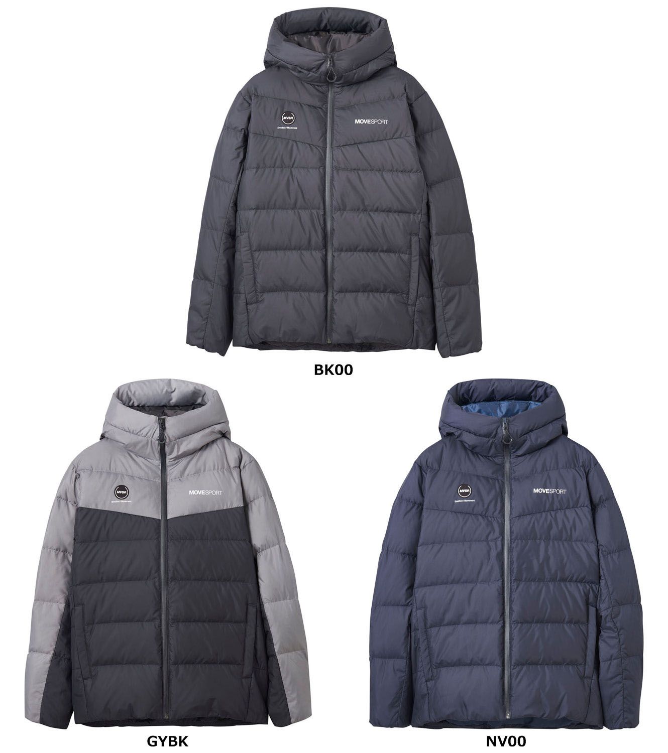 ムーブスポーツ MOVESPORT ダウンジャケット  ST4FDJ00M BK00 ブラック