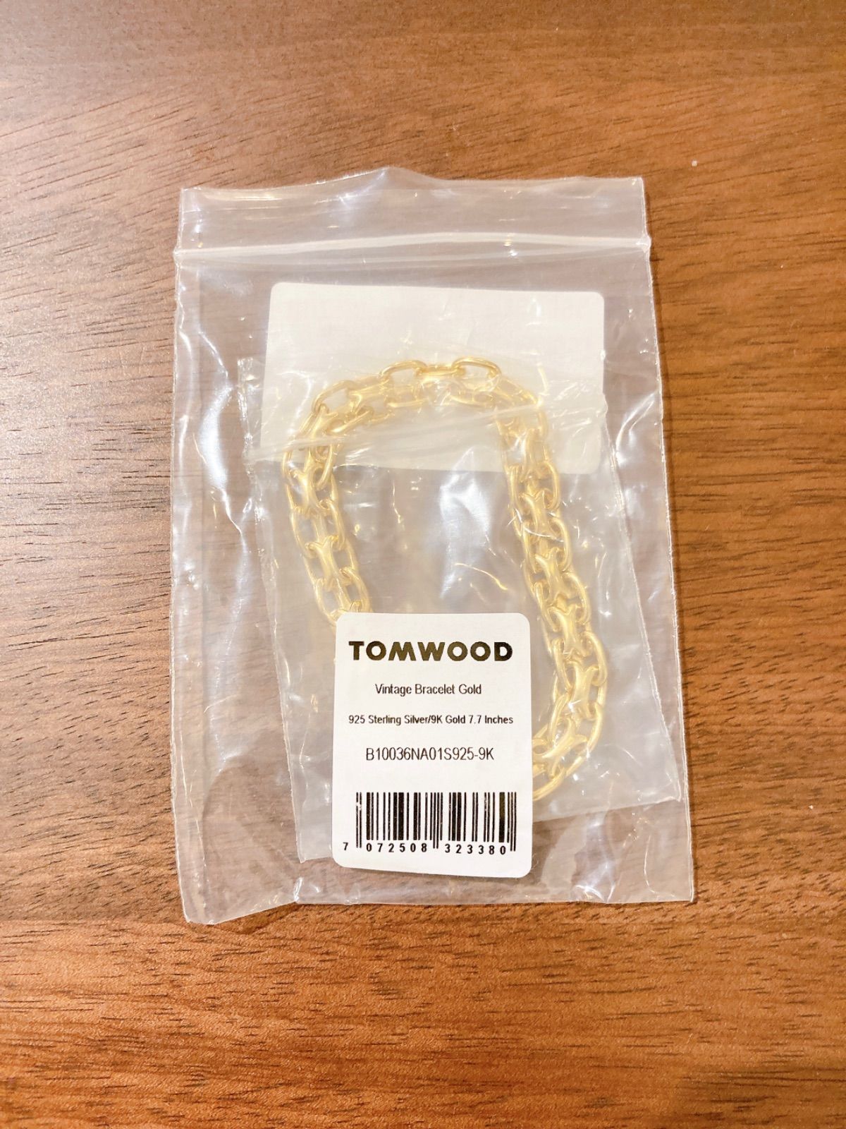 春バーゲン 新品未使用TOMWOODトムウッドゴールドチェーンブレスレット