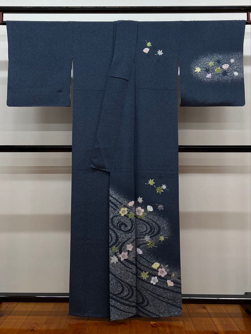 人間国宝 羽田登喜男 落款入 訪問着 叩き染 正絹 X433 - メルカリ