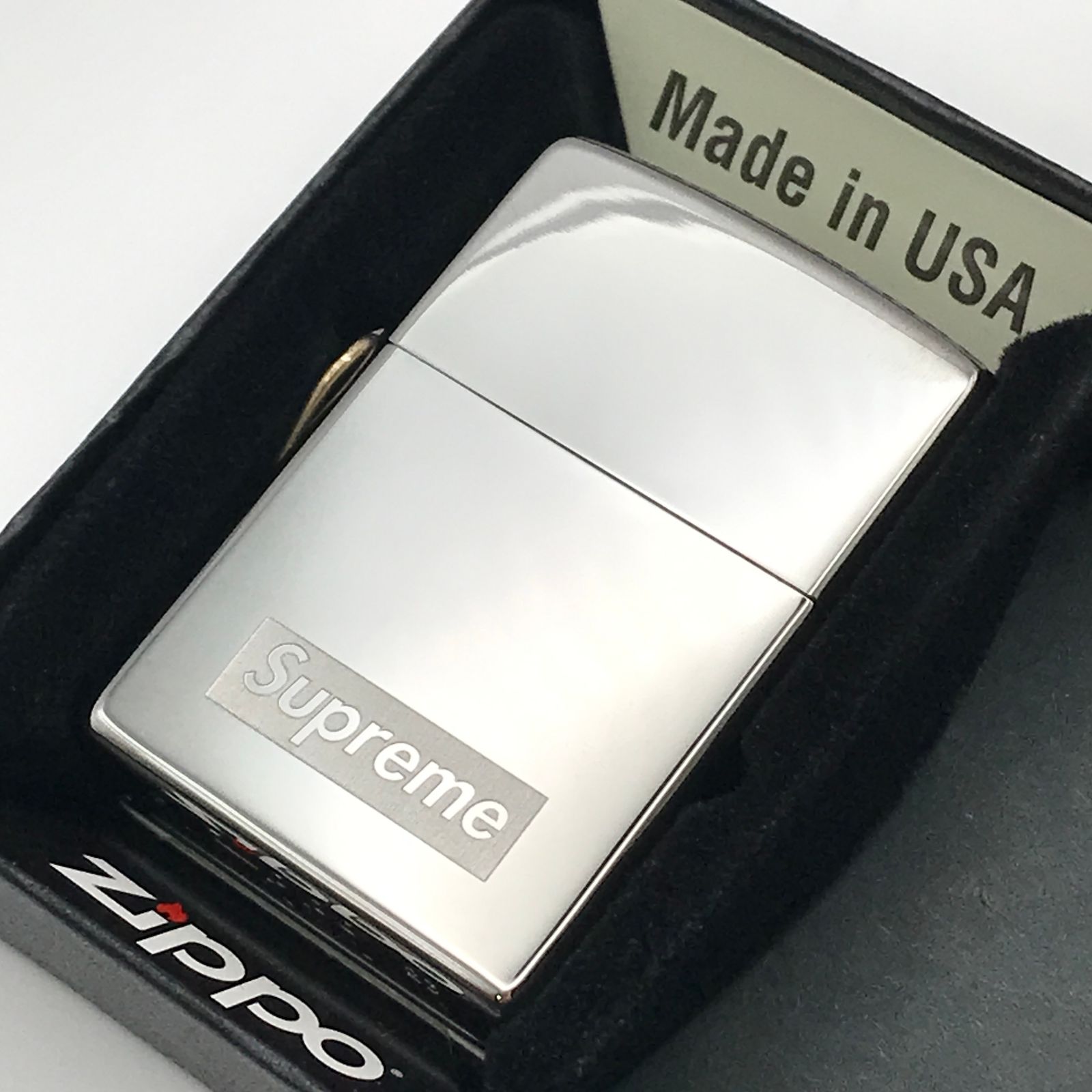 Supreme シュプリーム ボックスロゴ Zippo ジッポ USA チェーン オイル  