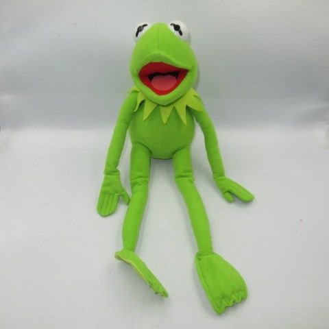 ビンテージThe MuppetsマペッツKermitカーミット針金入りフィギュア人形ぬいぐるみビンテージ４３センチ