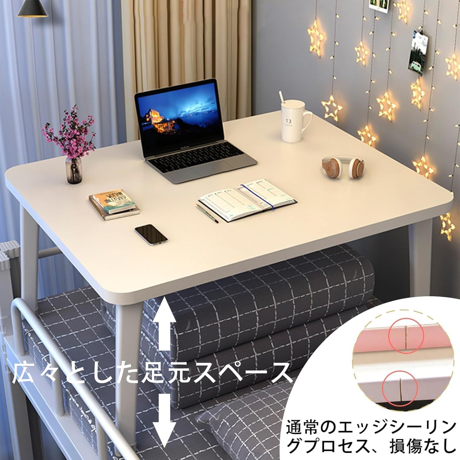 大人気　多機能 組立不要 食事 一人暮らし テーブル 勉強 ロックしてもっと安定できる 軽量 ピクニック ローテーブル 幅70&times;奥行50&times;高さ35cm キャンプ(ライトウォルナット) 折りたたみテーブル PluieSoleil