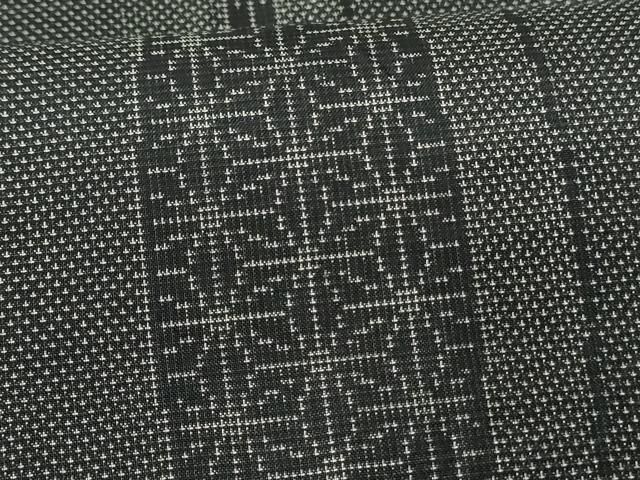 平和屋着物○本場大島紬 9マルキ 枝花文 正絹 逸品 CAAW3996vf