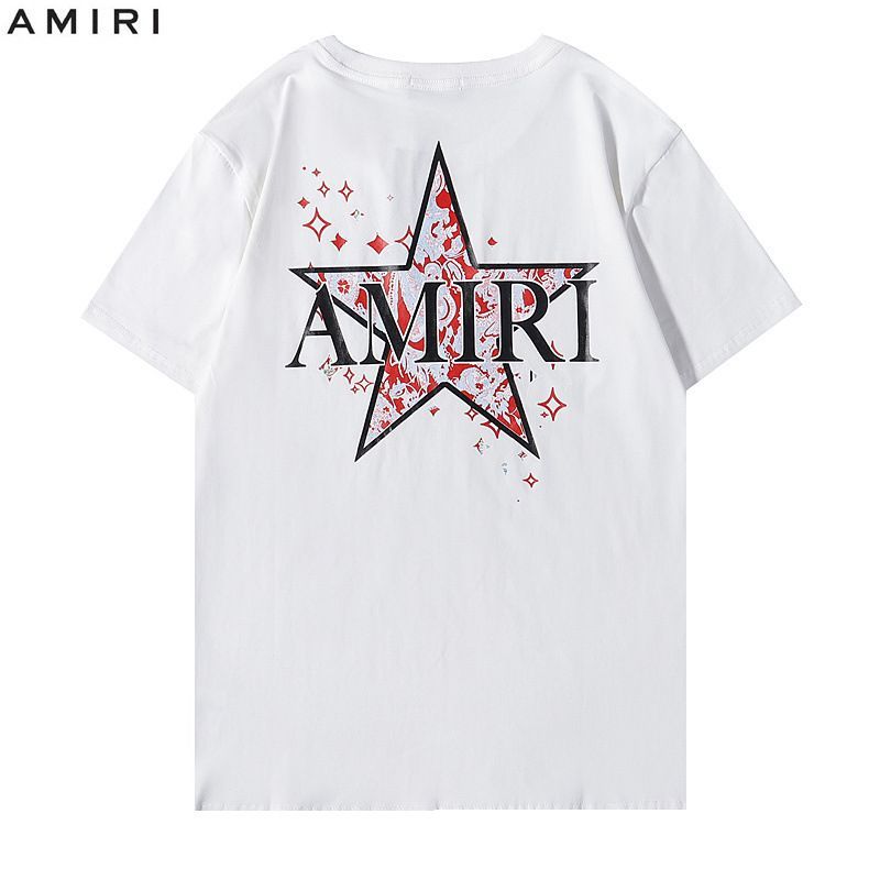 アミリ AMIRI 半袖Tシャツ クルーネック バンダナロゴティー BANDANA ...