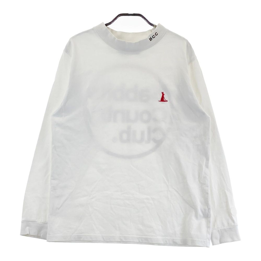 サイズ：M FR2 GOLF エフアールツーゴルフ  ハイネック 長袖Tシャツ  ホワイト系 [240101490164] ゴルフウェア メンズ ストスト サイズ：M FR2 GOLF エフアールツーゴルフ ハイネック 長袖T