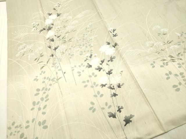 平和屋着物○訪問着 紬地 草花文 正絹 逸品 DAAS2516tw - メルカリ 