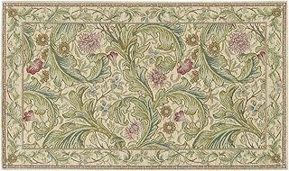 川島織物セルコン Morris Design Studio モリスデザインスタジオ マット レスタ－アカンサス ベージュ 45×78cm FH1710A