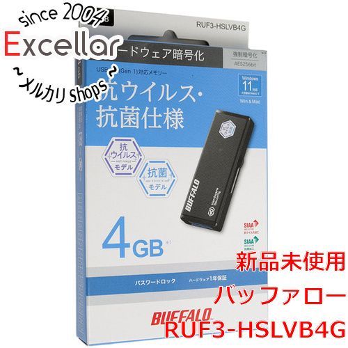 bn:4] BUFFALO USB3.0用 USBメモリー RUF3-HSLVB4G 4GB - メルカリ