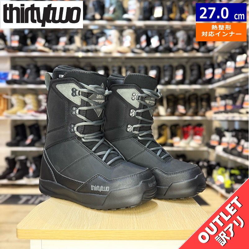 OUTLET 24-25 THIRTYTWO SHIFTY BLACK BLACK 27cm サーティーツー シフティー メンズ スノーボードブーツ 日本