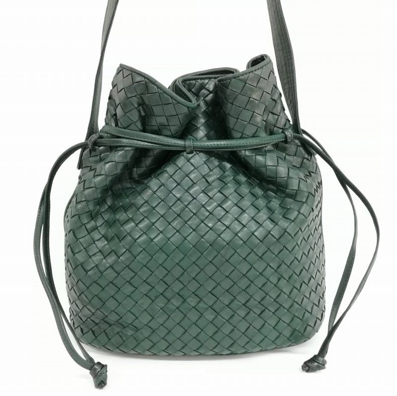 BOTTEGA VENETA イントレチャート巾着チェーンショルダーバッグ BOTTEGA VENETA イントレチャート巾着チェーンショルダーバッグ