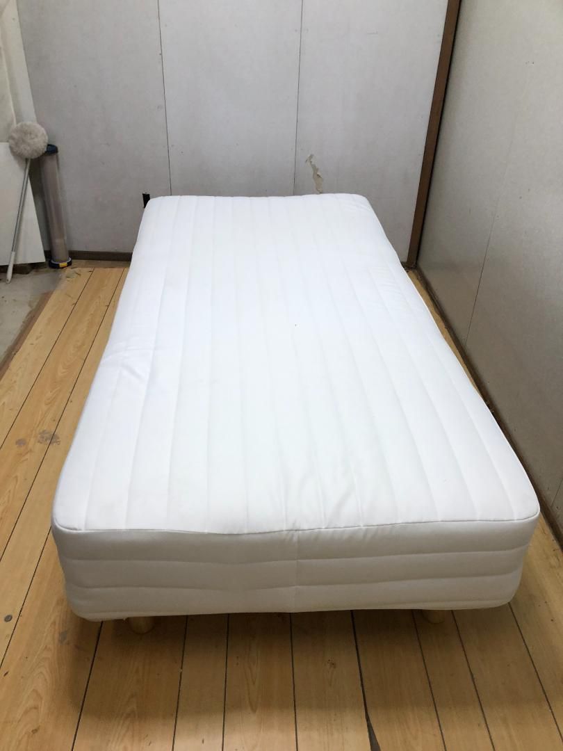 無印良品 脚付きマットレス シングルベッド ホワイト 白