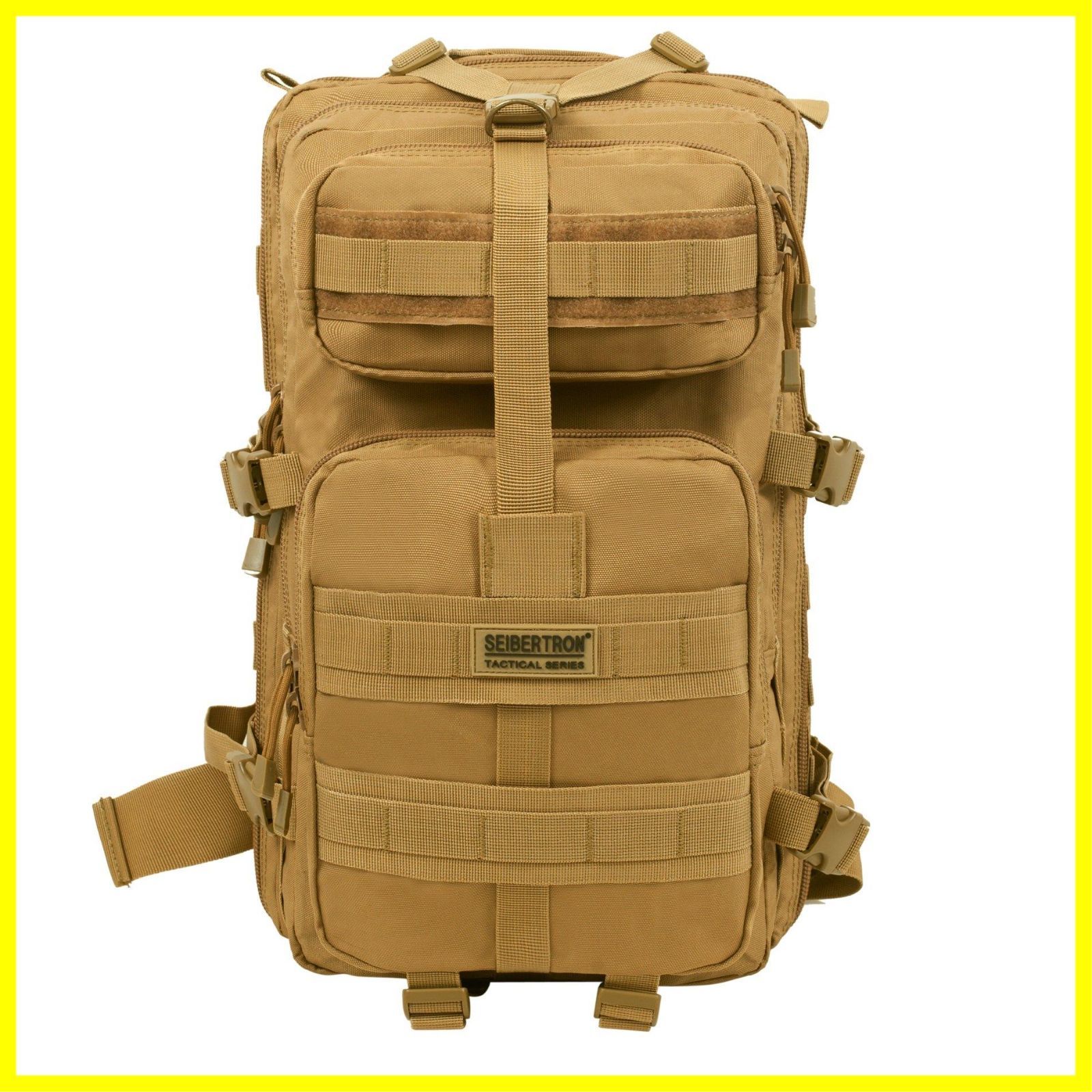 色: 37L-カーキ】サイバトロン バックパック 3Pタクティカル MOLLE