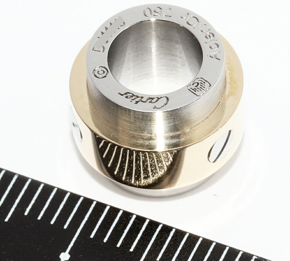 カルティエ ペンダントトップ K18YGxSS サントス100 ペンダント