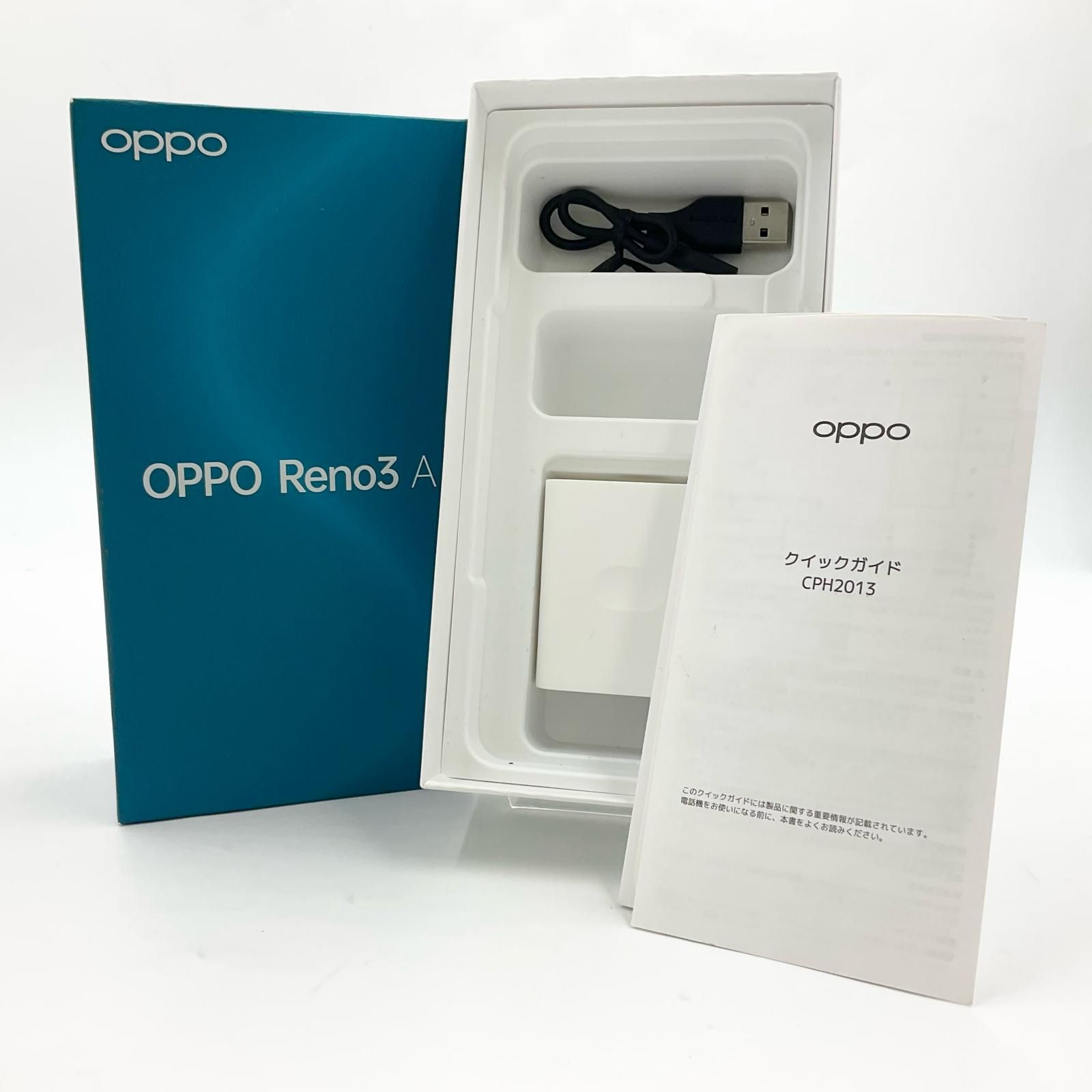 全額返金保証】【最速発送】OPPO Reno3 A 128GB ホワイト SIMフリー