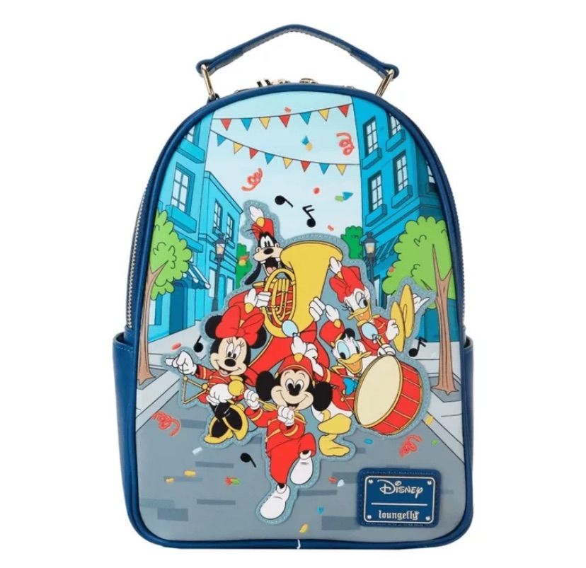 ラウンジフライLoungefly  ディズニーDisney Mickey's marching belt Mini backpack ミニバックパック