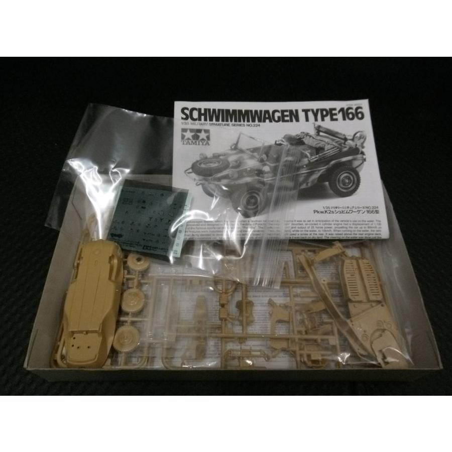 (未使用･未開封品)　タミヤ 1/35 ミリタリーミニチュアシリーズ No.224 ドイツ陸軍 Pkw.K2s シュビムワーゲン166型 プラモデル 35224 sdt40b8 タミヤ 35224 1/35 Pkw.K2s シュビムワーゲン 166型 1/35MM