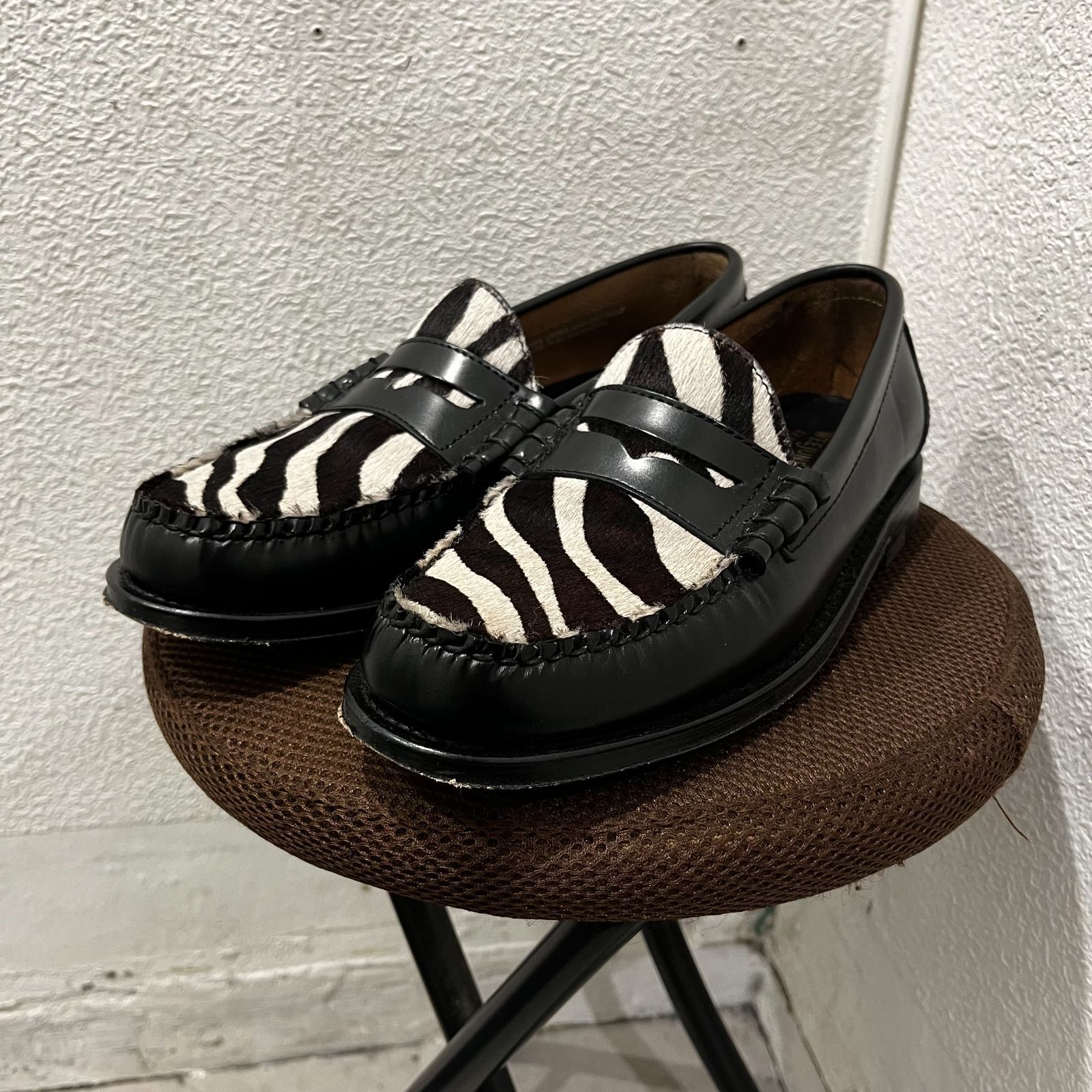 G.H.BASS ジーエイチバス ハラコローファー SIZE 8.5 BA41088J 