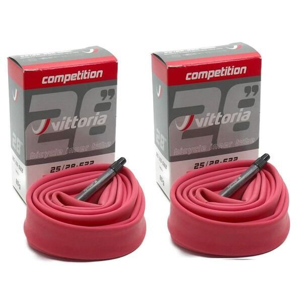 ビットリア Vittoria Latex ラテックス チューブ 2個セット RVC 700c 仏式48mm 700×25/28c 自転車 送料無料