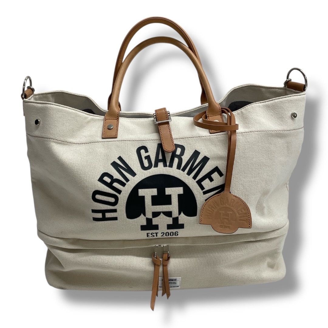 HORN GARMENT ホーンガーメント 2WAY レザー×キャンバス トート