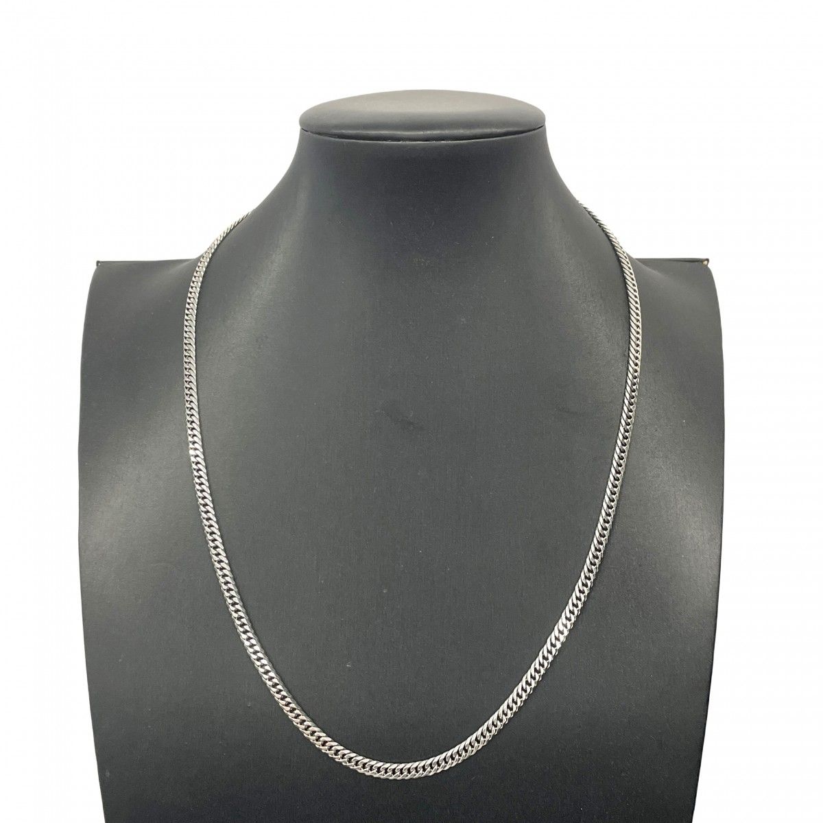 5khe015】喜平 ネックレス Pt850 プラチナ 6面 ダブル 52.3cm 30.6g  