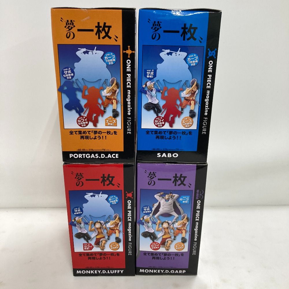ワンピース　夢の1枚　ガープ　サボ　ルフィ　エース 02w17769 ワンピース ONEPIECE magazine FIGURE ～夢の一枚＃1