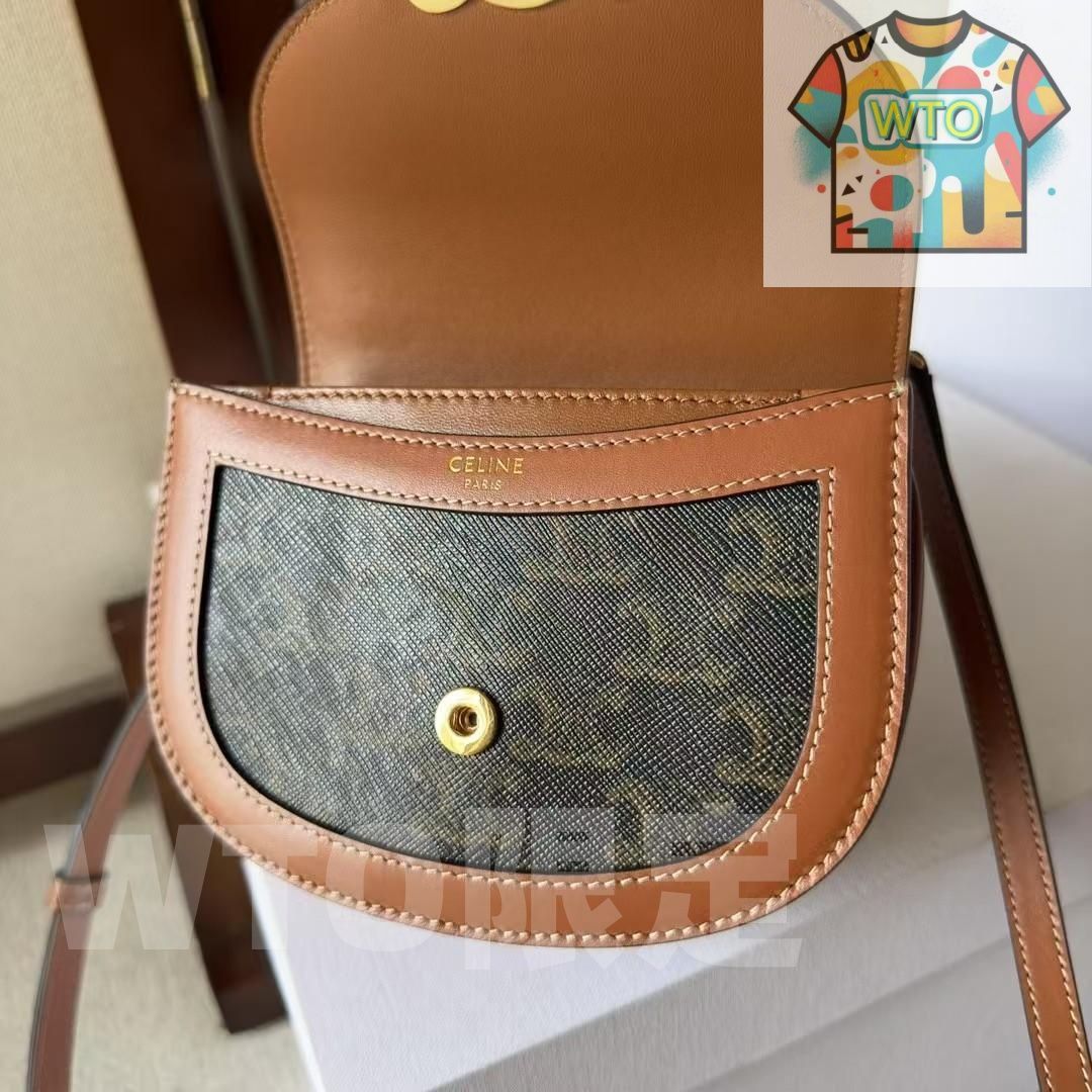 専用　CELINE ブラウン トートバッグ ショルダー付き CELINE セリーヌ ショルダーバッグ MEDIUM HELOISE TRIOMPHE