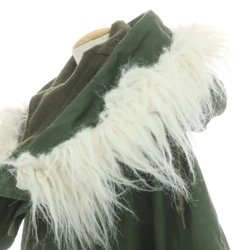 ジュンヤワタナベ コムデギャルソン JUNYA WATANABE COMME des GARCONS 2018年秋冬 コットンナイロン モッズコート オリーブ サイズM レディース