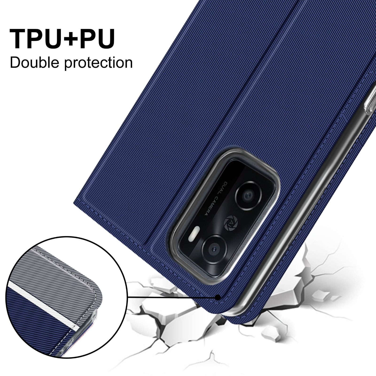 OPPO RENO7A 黒【開封品・ワイモバイル版】+純正ケース+ガラス