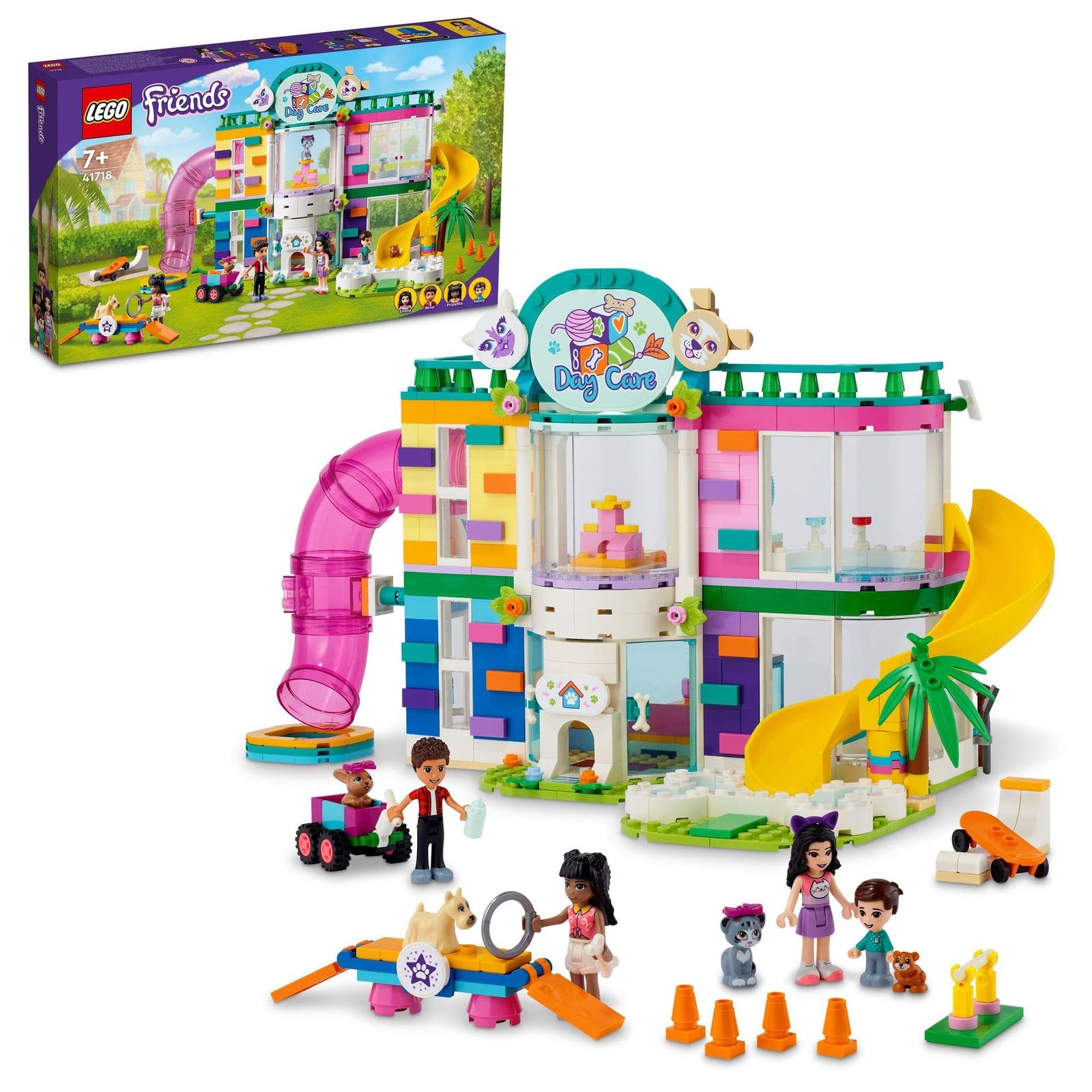 レゴ(LEGO) フレンズ ハートレイクシティのぺットデイケアセンター 41718 おもちゃ ブロック プレゼント お人形 ドール 動物 どうぶつ 女の子 7歳以上 