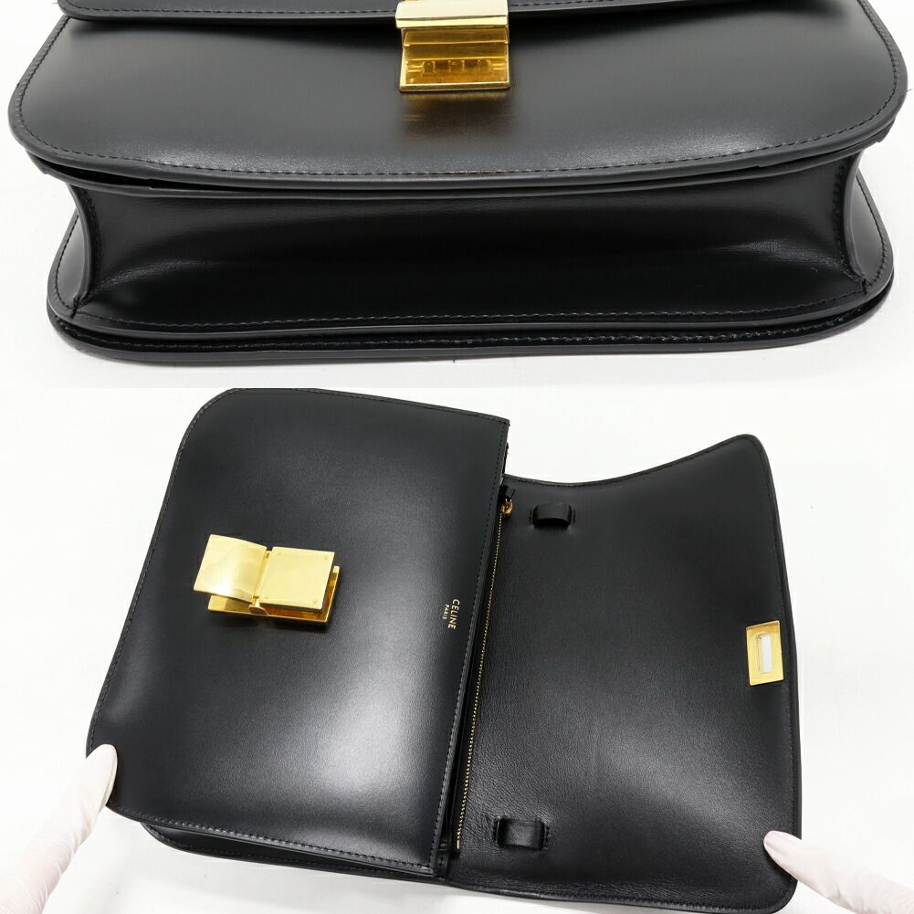 【CELINE】★Vintage★CLASSIC クラッシック ミディアム バッグ 一生モノバッグ！『CELINE(セリーヌ)』CLASSIC BOX(クラッシック