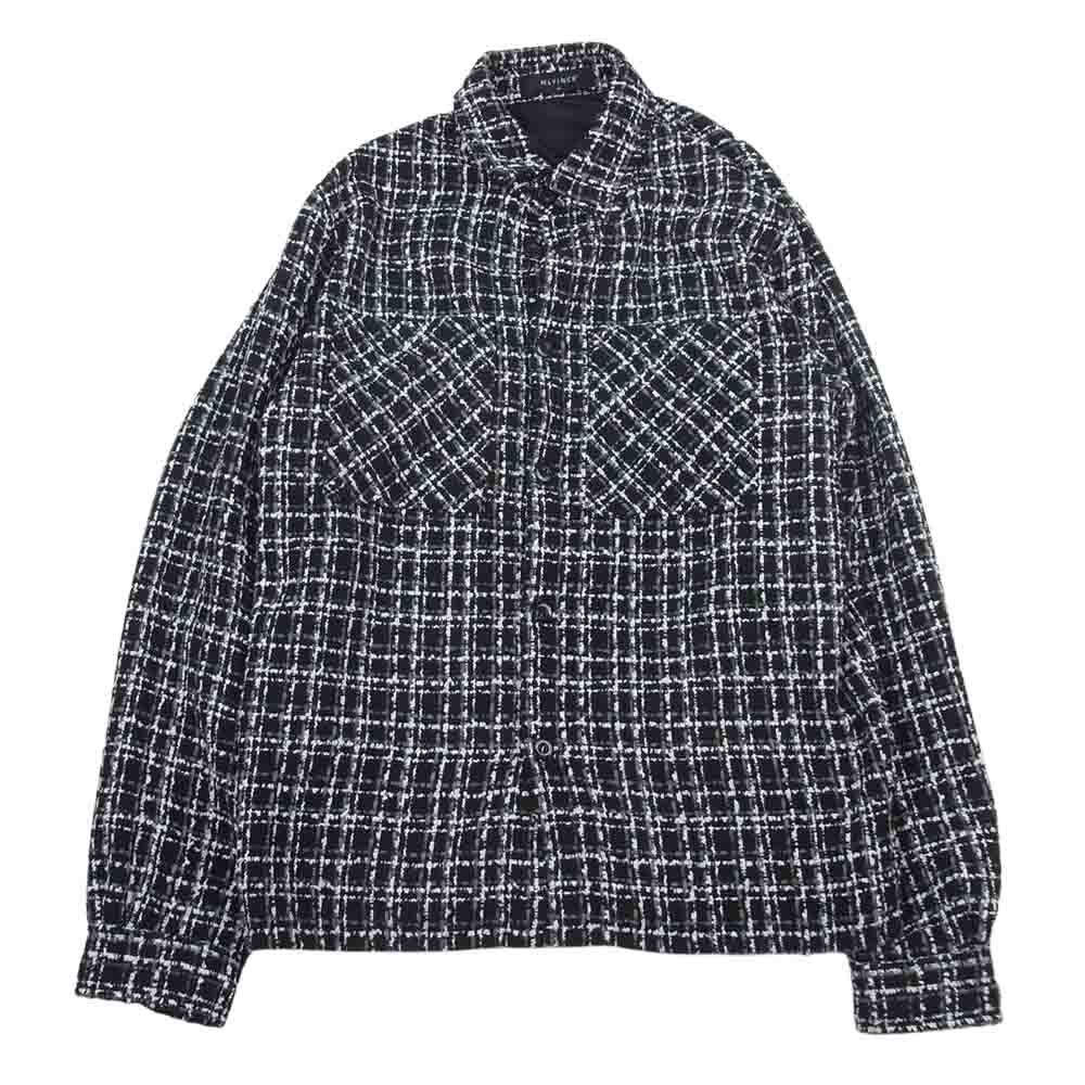 メルヴィンス MLVINCE CHECK BUTTON JACKET チェック ツイード