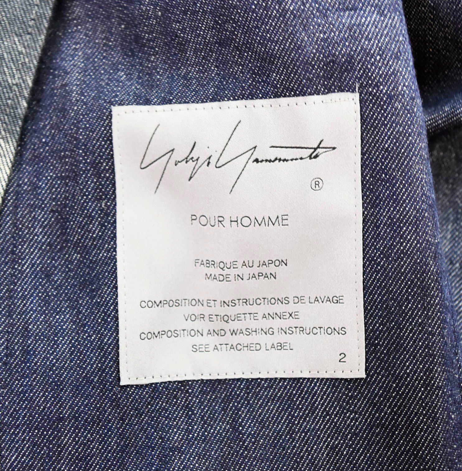 ヨウジヤマモト yohji yamamoto 21SS POUR HOMME 釦あき絵プリント 