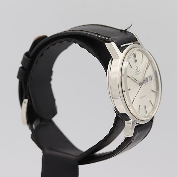 デッドストック級 稼働 オメガ ジュネーブ シルバー文字盤 AT/自動巻