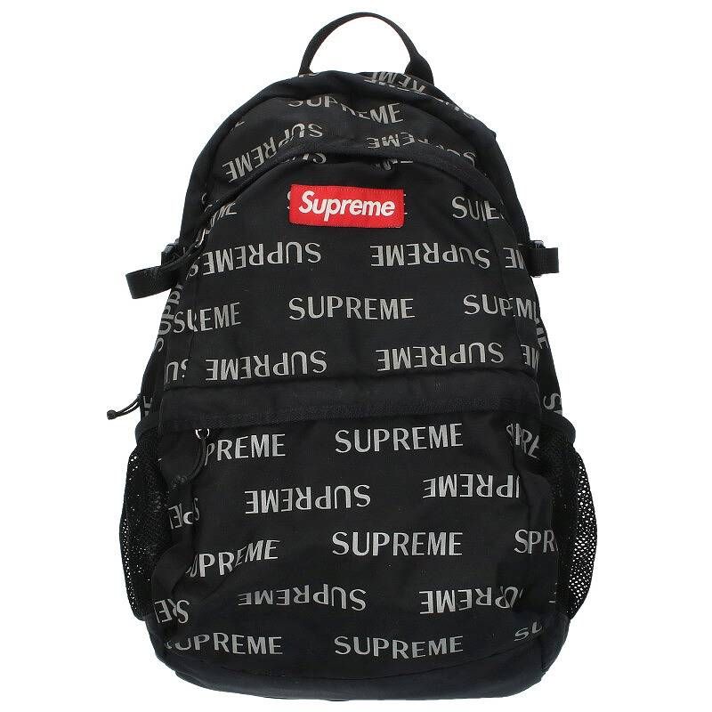 シュプリーム 16AW 3M Reflective Repeat Backpack 3M リフレクトロゴ