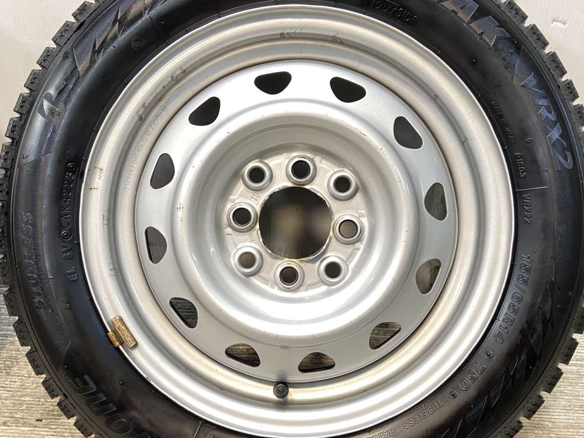 ポロブリザック中古ホイール、タイヤ2本セット155/65R14 ポロブリザック中古ホイール、タイヤ2本セット155/65R14 ポロ
