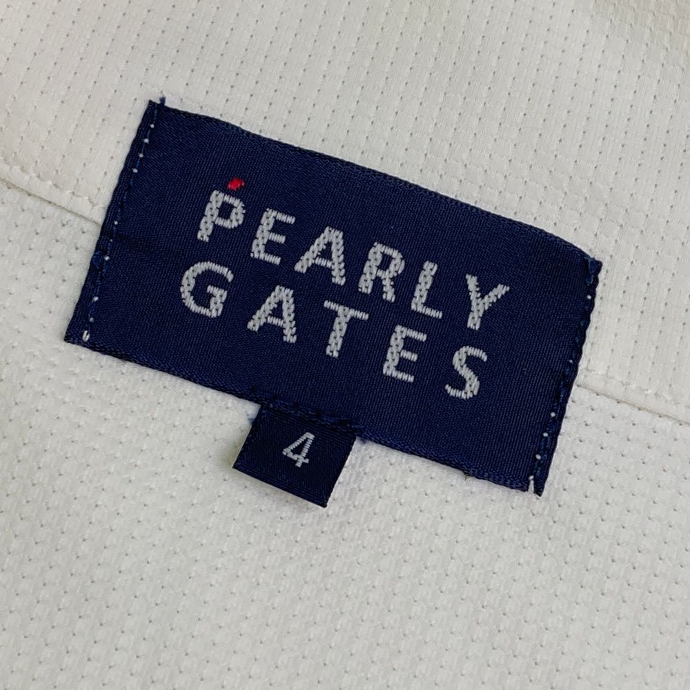 サイズ：4 PEARLY GATES パーリーゲイツ ハーフジップ 半袖Tシャツ