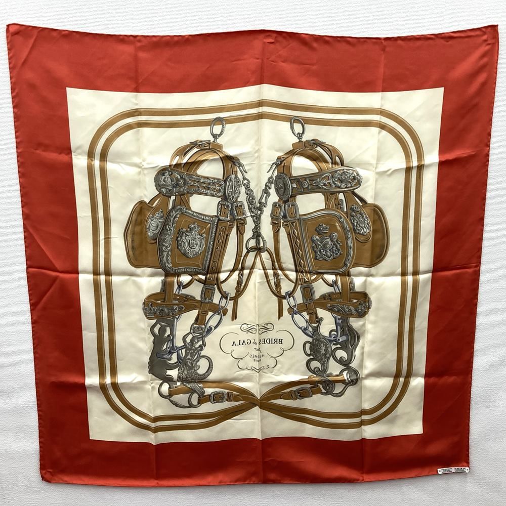 HERMES/エルメス カレ90 式典用馬勒 シルク スカーフ g_004 エルメス カレ90 BRIDES de GALA 式典用馬勒 スカーフ シルク