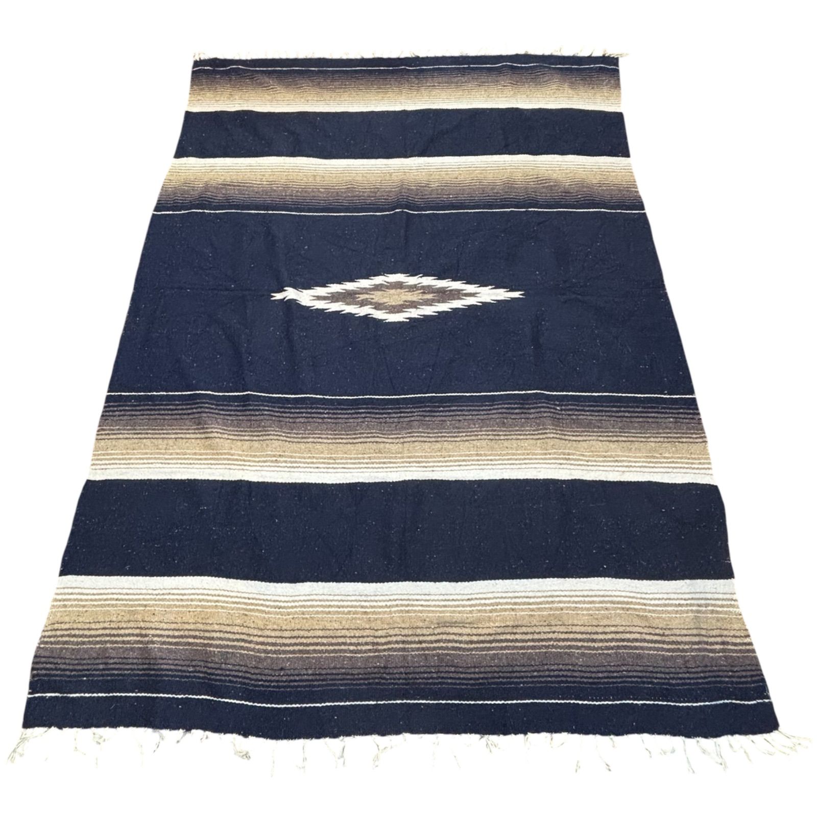 大きめ 状態◎チマヨ ラグ マット 1630×2330mm USA 手作り 10010ST