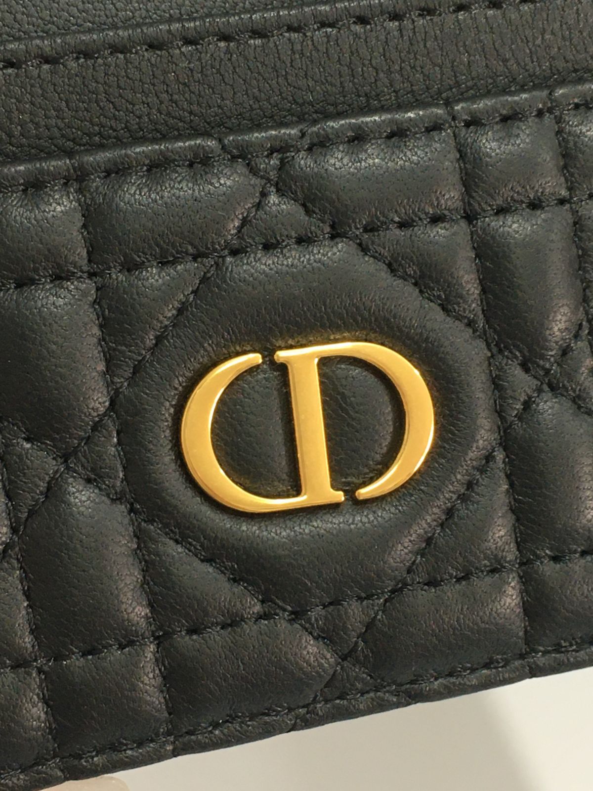 Christian Dior クリスチャンディオール カードケース 名刺入れ 定期入れ カーフレザー ブラック