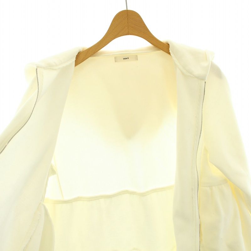 ヨリ yori バックダブルフレアジップパーカー アウター F 白 ホワイト YR2015-003SP-3 /YT レディース ヨリ yori バックダブルフレアジップパーカー アウター F 白
