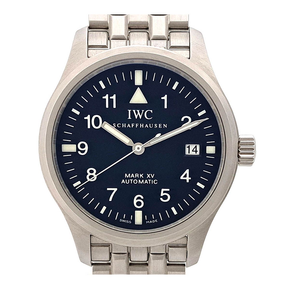IWC マーク XV デイト IW3253 自動巻き ステンレススティール メンズ  