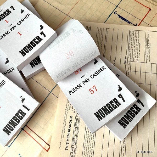 048・A-1370 check pads 2冊セット チケットロール 紙もの 伝票