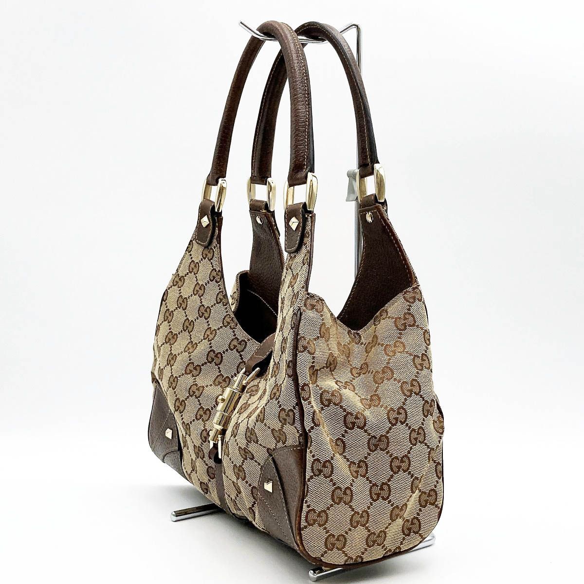 美品 GUCCI グッチ ニュージャッキー ショルダーバッグ ホーボー 