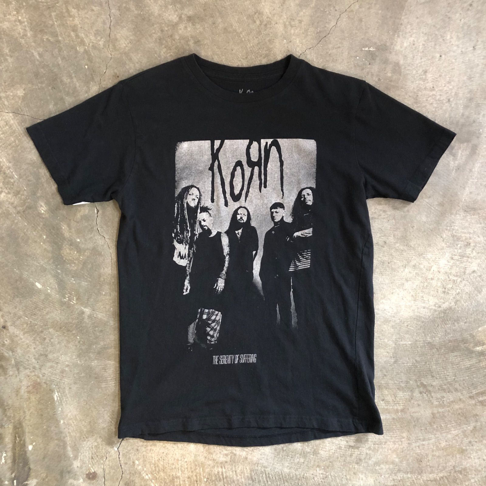 T5930 KORN プリントTシャツ アーティストT 90