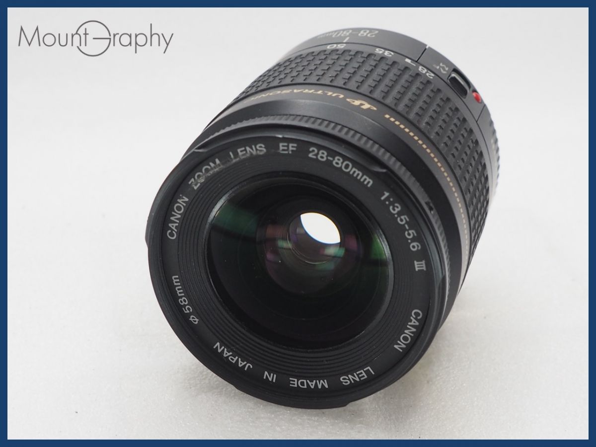 ☆良品☆ CANON キヤノン EF 28-80mm F3.5-5.6 III USM 同梱可 #