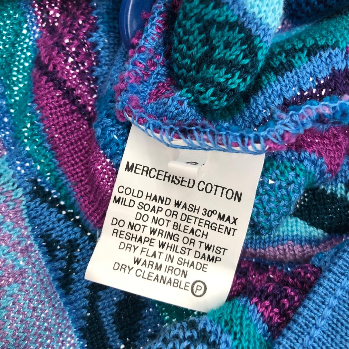 COOGI 3Dカーディガン クージー COOGI 3Dニットカーディガン 74095 ブルー レディース